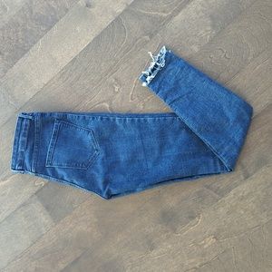 ZARA JEANS  High Rise Stretchable Ripped Jeans